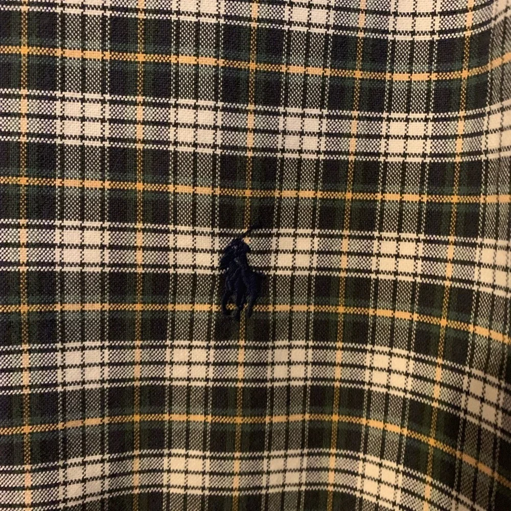 Ralph Lauren plaid button down- 100 % Cotton